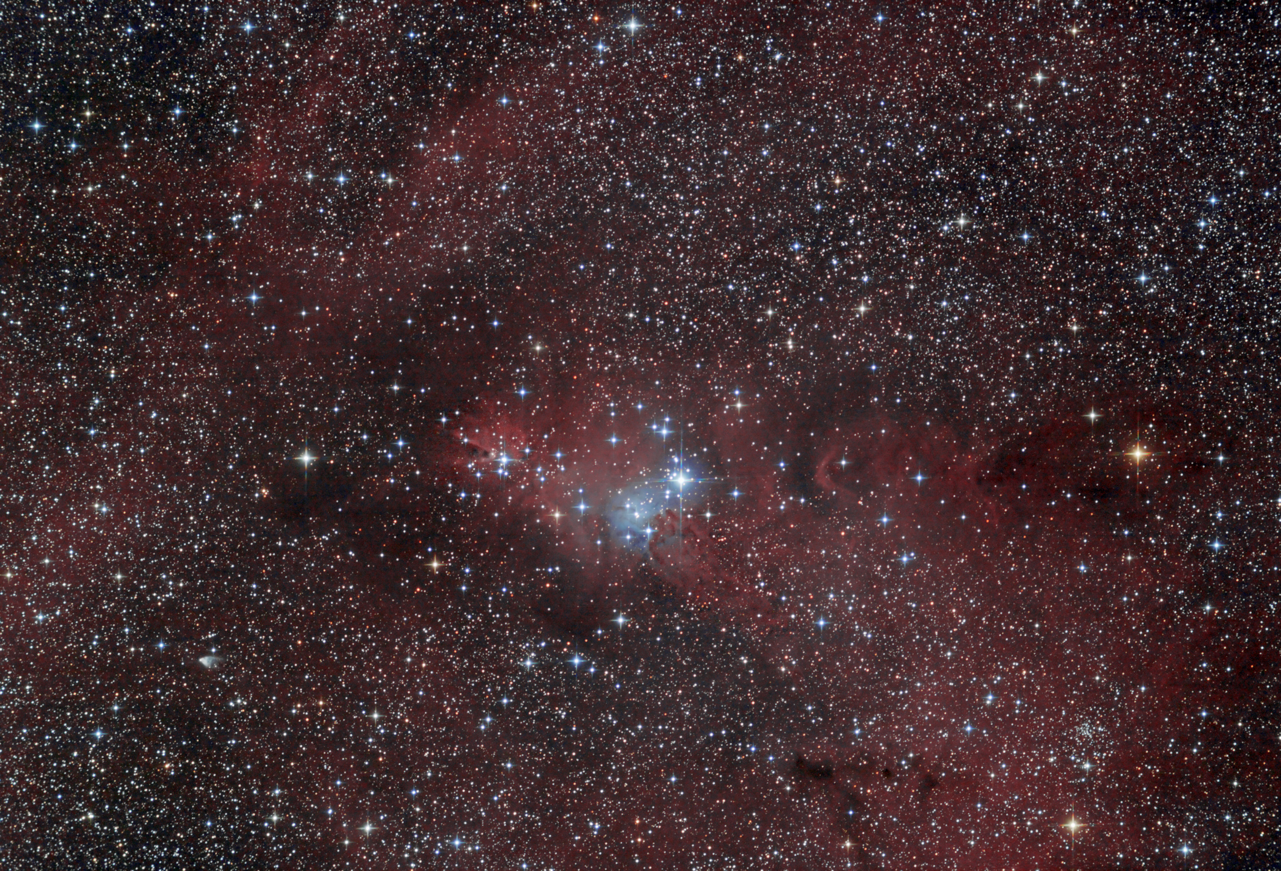 La nebulosa cono nell'Unicorno